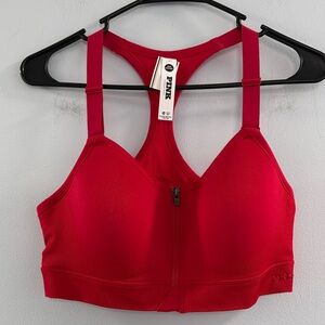 NWT PINK Seamless Air Front-Closure Sports Br
